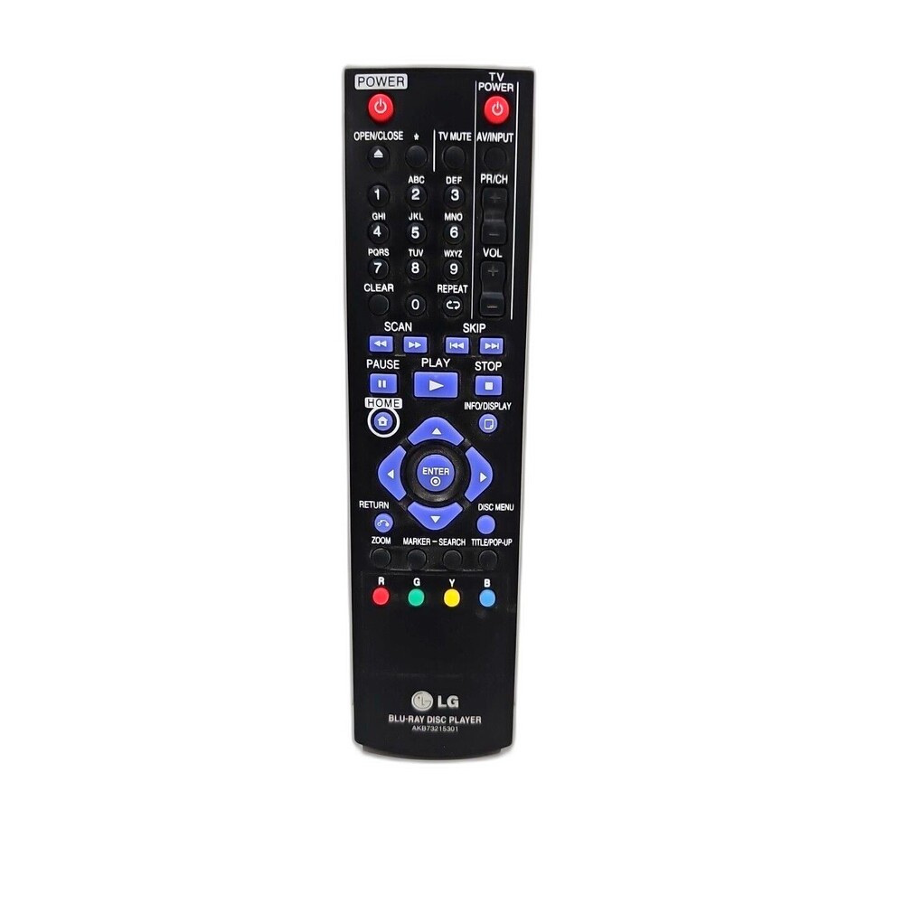 Genuine LG Remote Control AKB73215301 Blu-Ray DVD Player BD630 BD640